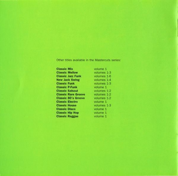 Various : Classic Acid Mastercuts Volume 1 (CD, Comp)
