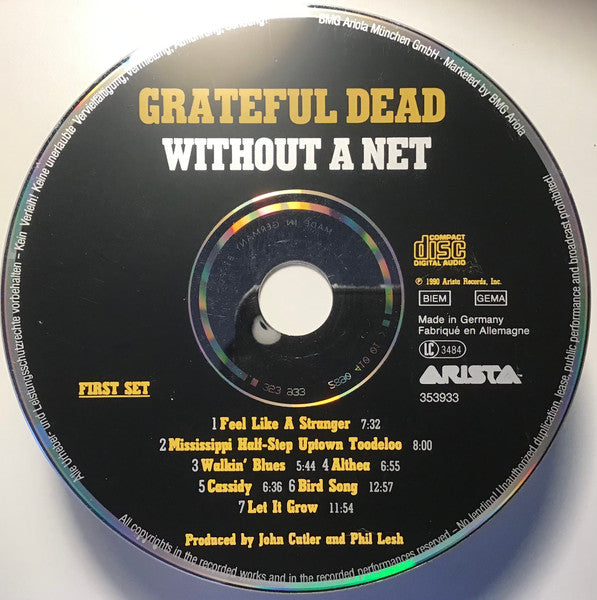 The Grateful Dead : Without A Net (2xCD, Album)