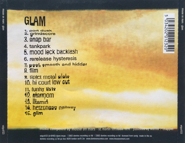 Mouse On Mars : Glam (CD, Album, RE)