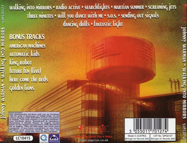 Johnny Warman : Walking Into Mirrors (CD, Album, Enh, RE)