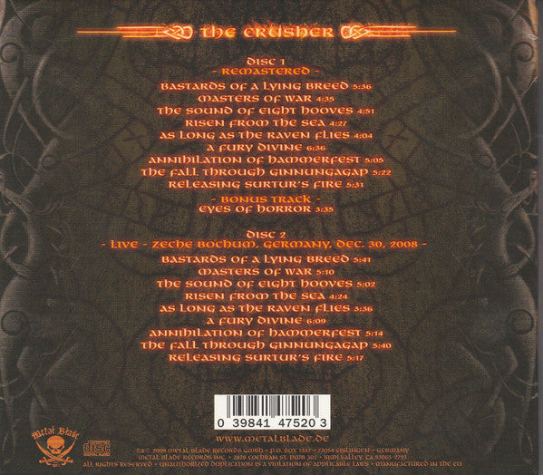 Amon Amarth : The Crusher (CD, Album, RM + CD, Album + Ltd, RE, Dig)