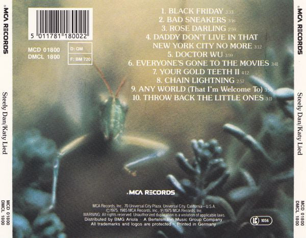 Steely Dan : Katy Lied (CD, Album, RE)