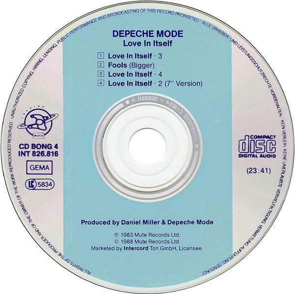Depeche Mode : Love In Itself (CD, Maxi, RE)