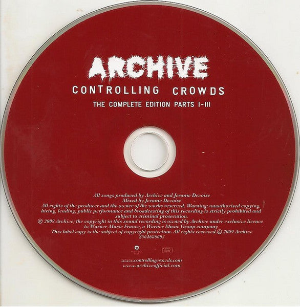 Archive : Controlling Crowds (The Complete Edition Parts I-IV) (2xCD, Comp, Enh, Dig)