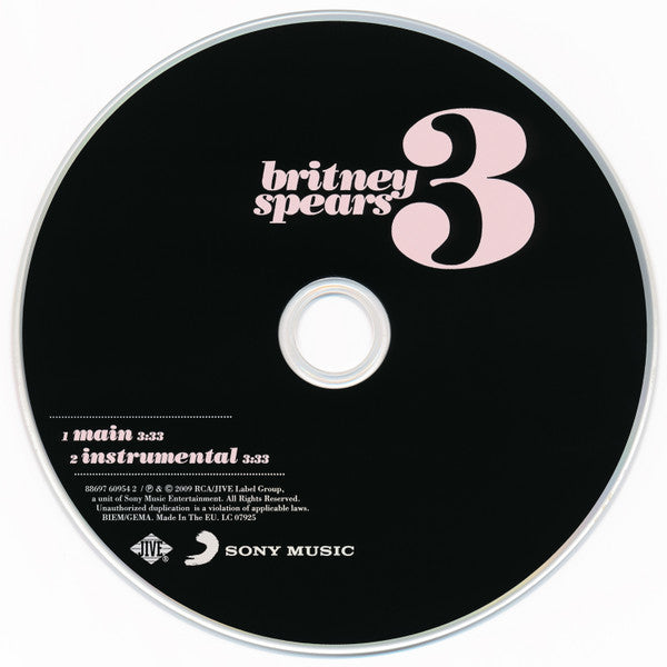 Britney Spears : 3 (CD, Single)