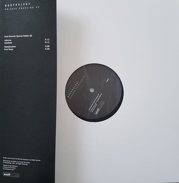 Morphology : Private Pressing EP (12", EP, Ltd, Blu)