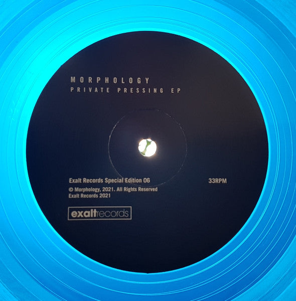 Morphology : Private Pressing EP (12", EP, Ltd, Blu)