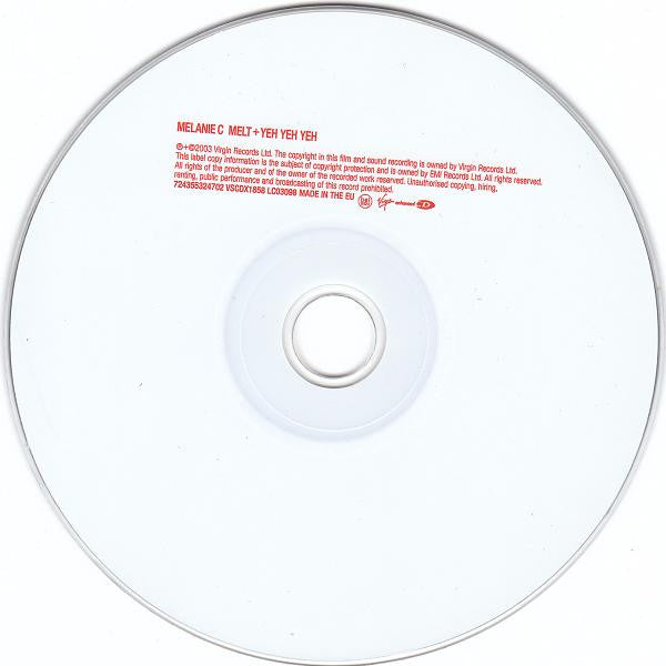 Melanie C : Melt + Yeh Yeh Yeh (CD, Single, Enh)