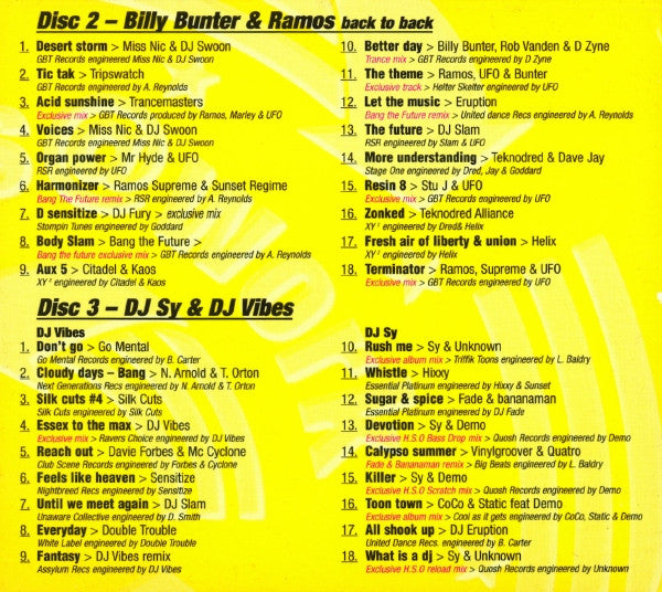 Vibes* > Billy Bunter* &amp; Ramos > Slipmatt &amp; Dougal > Sy* : Masters@Work Dance Series (3xCD, Mixed)
