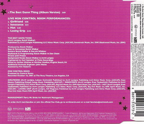 Avril Lavigne : The Best Damn Thing (CD, Maxi)