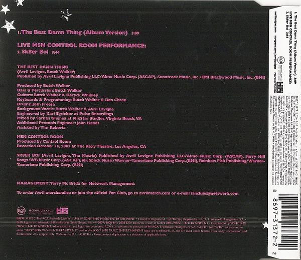 Avril Lavigne : The Best Damn Thing (CD, Single)