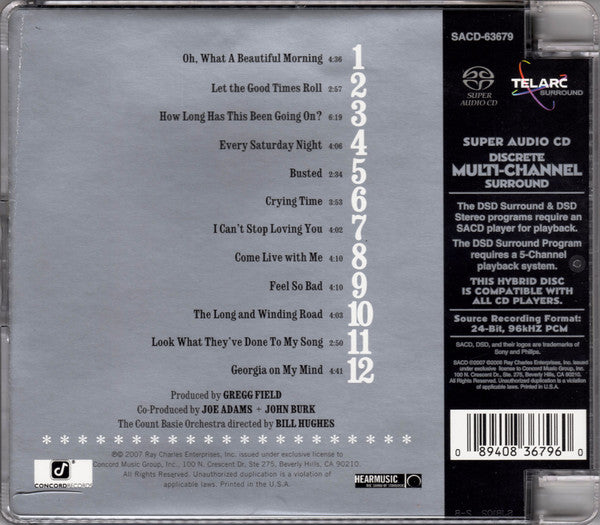 Ray Charles + The Count Basie Orchestra* : Ray Sings ✻ ✻ ✻ ✻ ✻ ✻ ✻ ✻ ✻ ✻ ✻ ✻ Basie Swings (SACD, Hybrid, Multichannel, Album, Col)