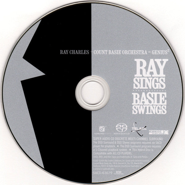 Ray Charles + The Count Basie Orchestra* : Ray Sings ✻ ✻ ✻ ✻ ✻ ✻ ✻ ✻ ✻ ✻ ✻ ✻ Basie Swings (SACD, Hybrid, Multichannel, Album, Col)