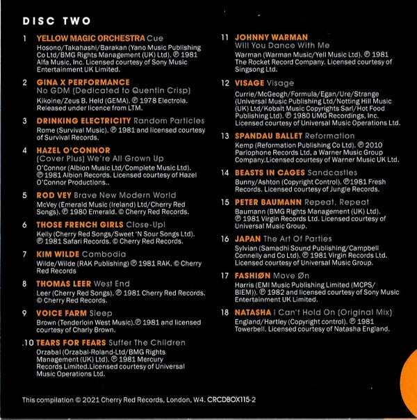 Various : Musik Music Musique 2.0 (1981 | The Rise Of Synth Pop) (Box, Comp + 3xCD, Comp)