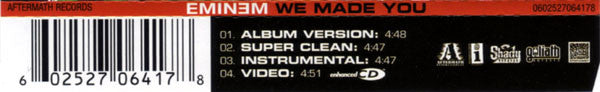 Eminem : We Made You (CD, Maxi, Enh)