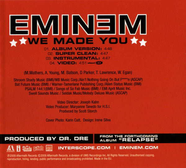 Eminem : We Made You (CD, Maxi, Enh)