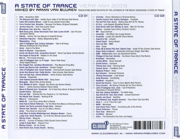 Armin van Buuren : A State Of Trance Year Mix 2009 (2xCD, Mixed)