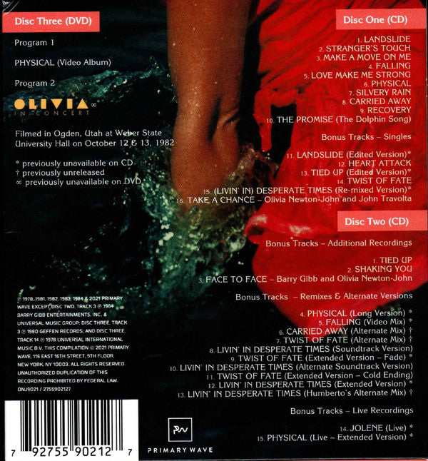 Olivia Newton-John : Physical (CD, Album, RE, RM + CD, Comp, RM + DVD-V + Dlx, Lt)
