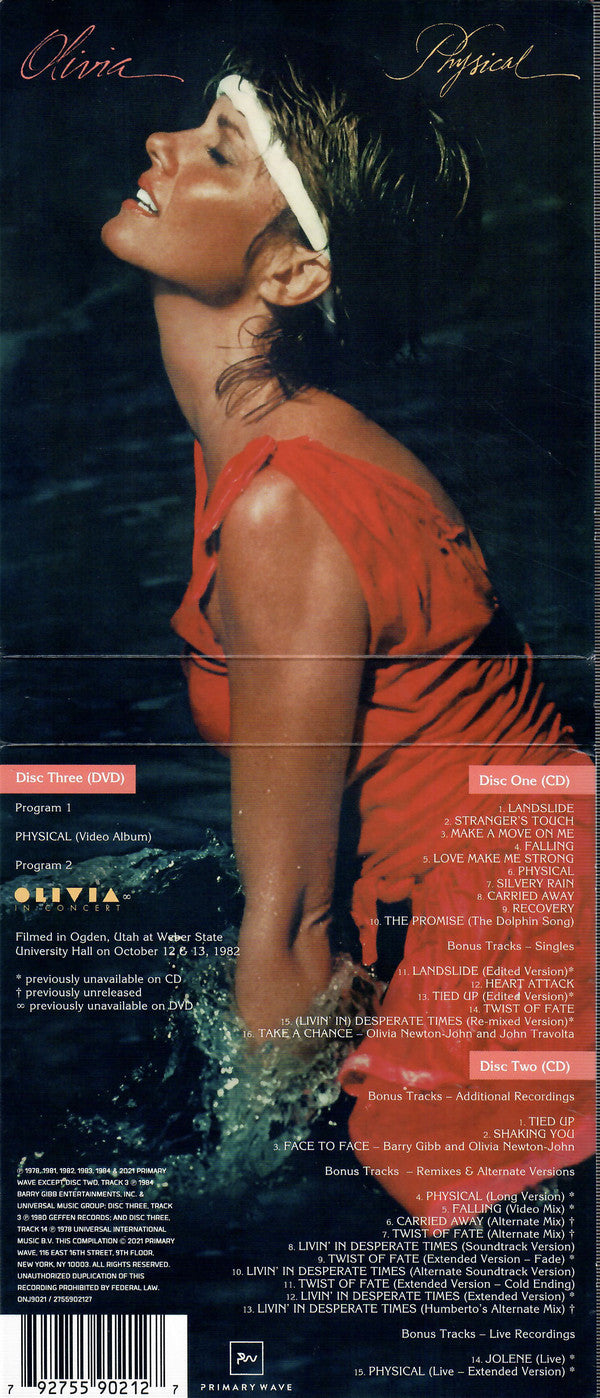 Olivia Newton-John : Physical (CD, Album, RE, RM + CD, Comp, RM + DVD-V + Dlx, Lt)
