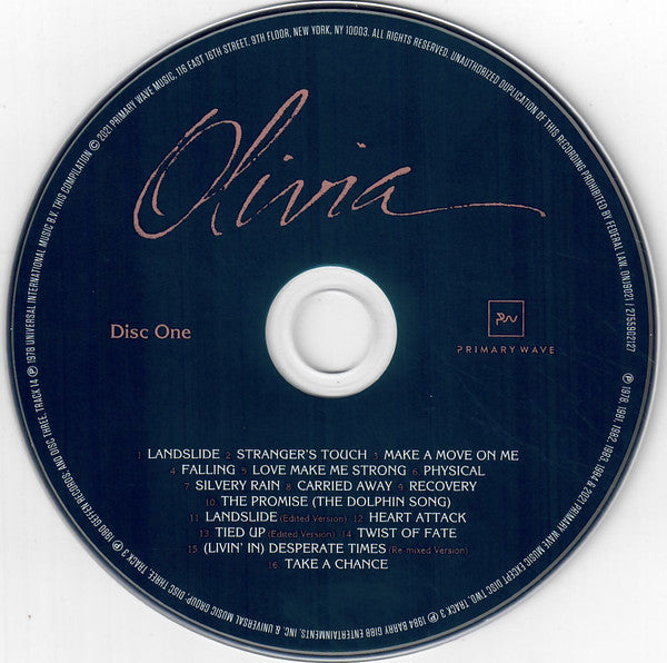 Olivia Newton-John : Physical (CD, Album, RE, RM + CD, Comp, RM + DVD-V + Dlx, Lt)