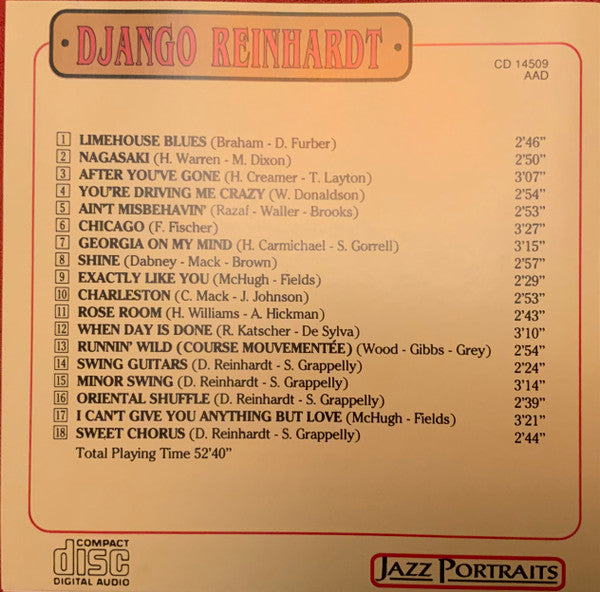 Django Reinhardt : Django Reinhardt (CD, Comp)