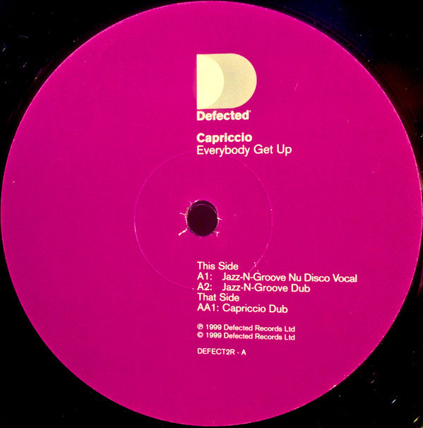 Capriccio : Everybody Get Up (Part 2) (12&quot;)