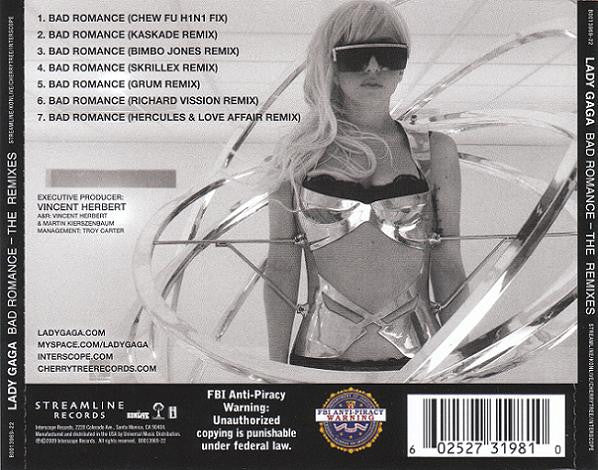 Lady Gaga : Bad Romance - The Remixes (CD, Maxi)