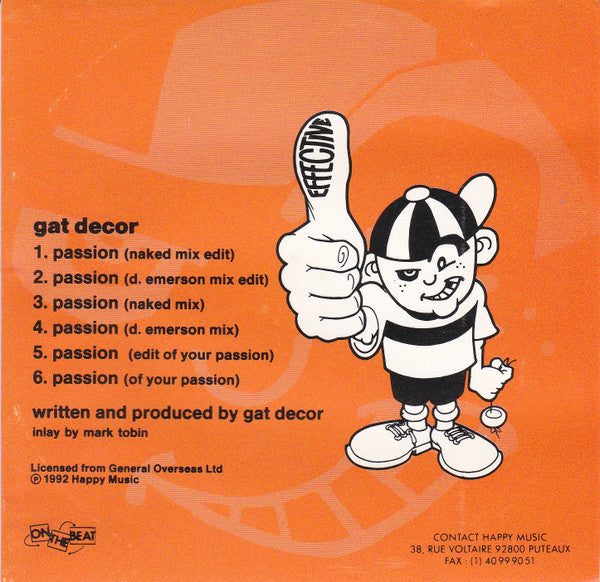Gat Decor : Passion (CD, Maxi)