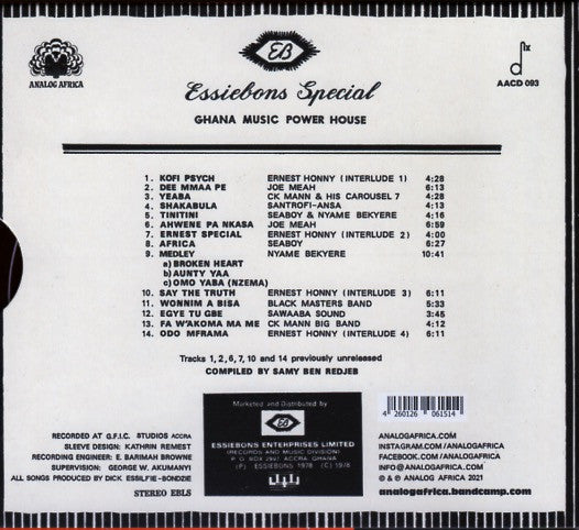 Various : Essiebons Special 1973 - 1984 (CD, Comp)
