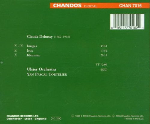 Debussy* - Ulster Orchestra, Yan Pascal Tortelier : Images; Jeux; Khamma (CD, RE)