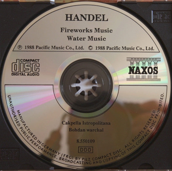 Handel* / Capella Istropolitana, Bohdan Warchal : Fireworks Music / Water Music (CD, Album)
