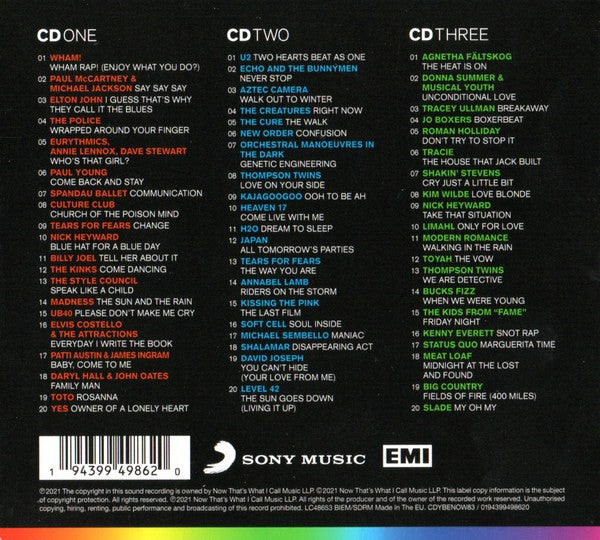 Various : Now Yearbook Extra &#39;83 (60 More Essential Hits From 1983) (3xCD, Comp, Col)