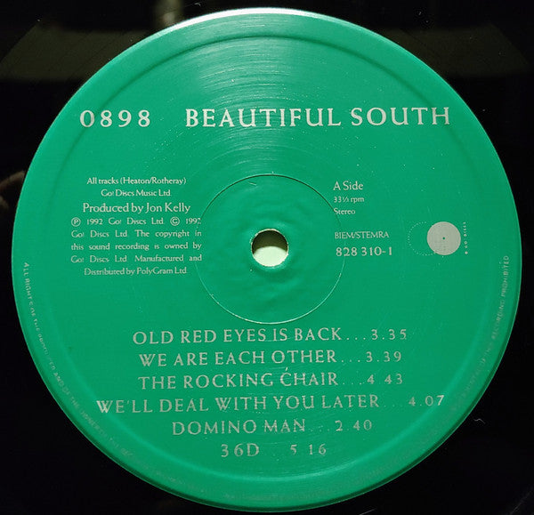 The Beautiful South : 0898 Beautiful South (LP, Album)