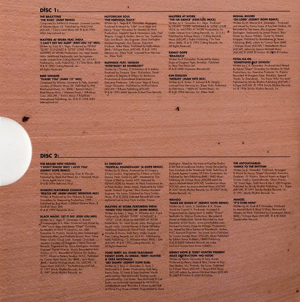 Kenny &quot;Dope&quot; Gonzalez : House Masters (2xCD, Comp)