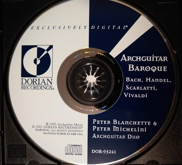 Peter Blanchette, Peter Michelini : Archguitar Baroque: Bach, Handel, Scarlatti, Vivaldi (CD, Album)