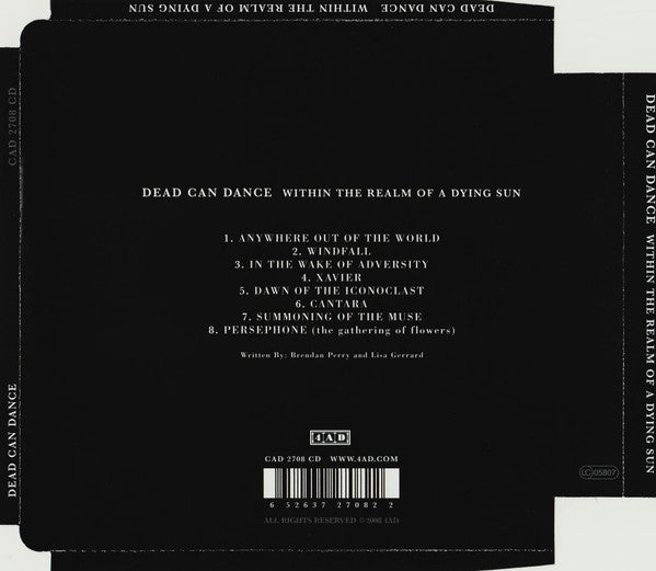 Dead Can Dance : Within The Realm Of A Dying Sun (CD, Album, RE, RM, Sup)