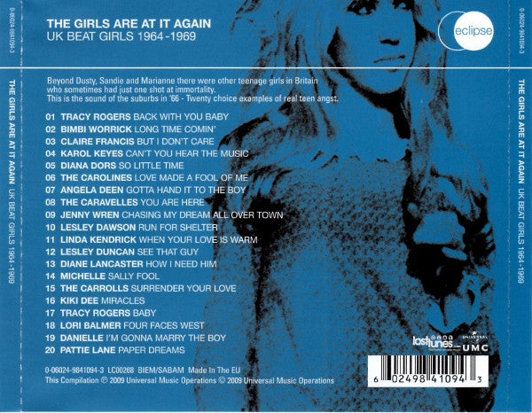 Various : The Girls Are At It Again (UK Beat Girls 1964-1969) (CD, Comp)