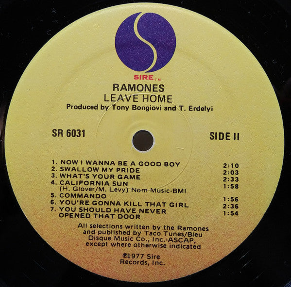 Ramones : Leave Home (LP, Album, Win)