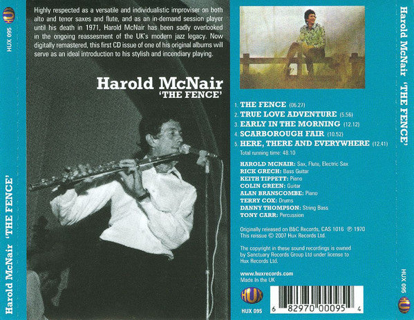 Harold McNair : The Fence (CD, Album, RE, RM)