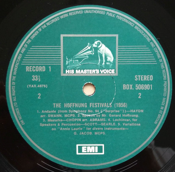 Gerard Hoffnung : Hoffnung&#39;s Music Festivals (3xLP, Comp, RE, RP + Box)