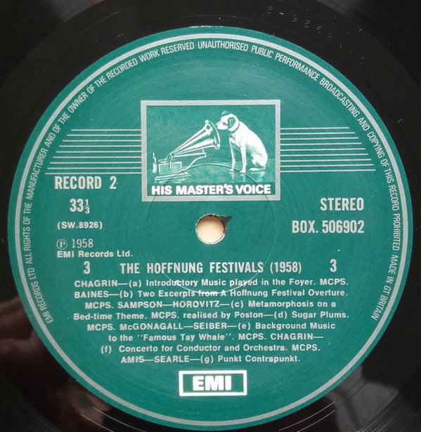 Gerard Hoffnung : Hoffnung&#39;s Music Festivals (3xLP, Comp, RE, RP + Box)