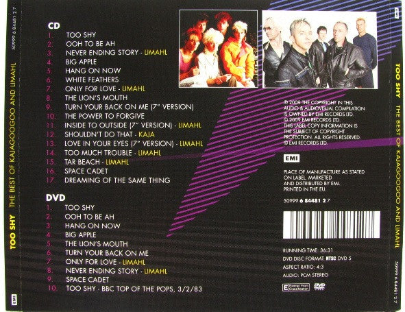 Kajagoogoo &amp; Limahl : Too Shy: The Best Of Kajagoogoo &amp; Limahl (CD, Comp, RM + DVD-V, Comp, NTSC)