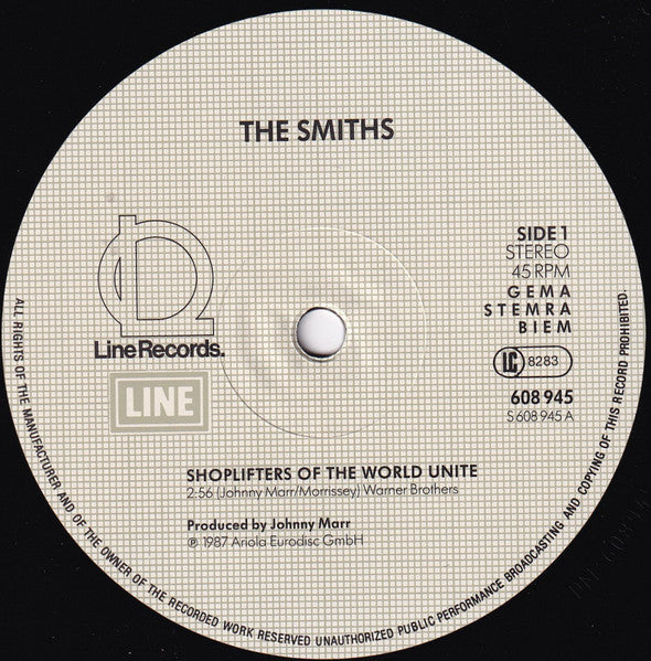 The Smiths : Shoplifters Of The World Unite (12", Maxi)
