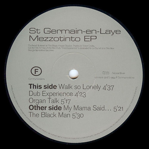 St Germain-en-Laye* : Mezzotinto EP (12&quot;, EP)
