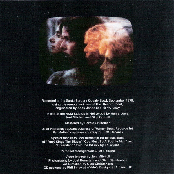 Joni Mitchell : Shadows And Light (2xCD, Album, RE, RM)