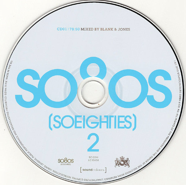 Blank &amp; Jones : So80s (Soeighties) 2 (CD, Mixed, RM + 2xCD, Comp, RM)