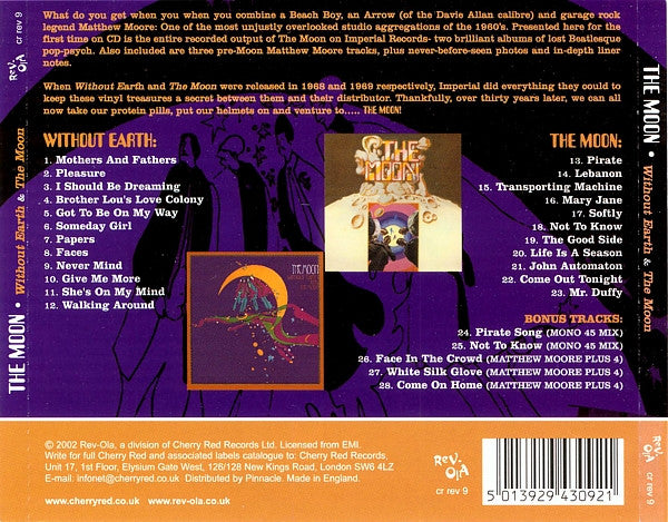 The Moon (4) : Without Earth And The Moon (CD, Comp)
