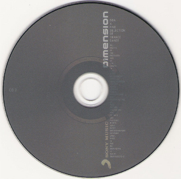 Various : Dimension (Goa A Fine Selection Of Trance Dance) (2xCD, Comp)
