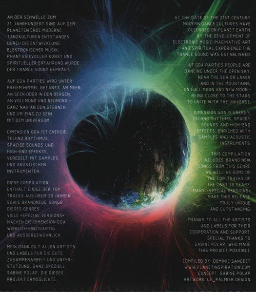Various : Dimension (Goa A Fine Selection Of Trance Dance) (2xCD, Comp)