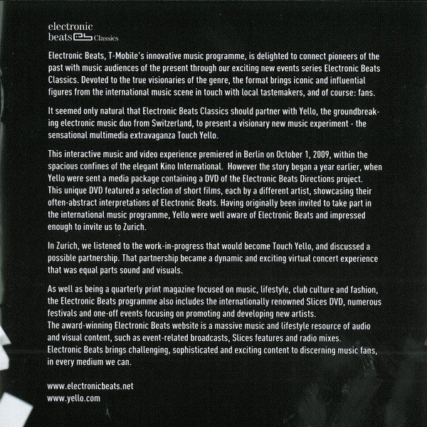 Yello : Touch Yello (CD, Album + DVD-V, PAL + Ltd)